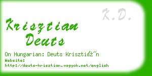 krisztian deuts business card